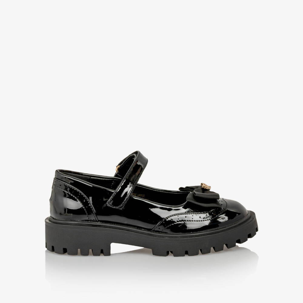 Angel's Face-Girls Black Patent Faux Leather Mary Jane Shoes | Childrensalon