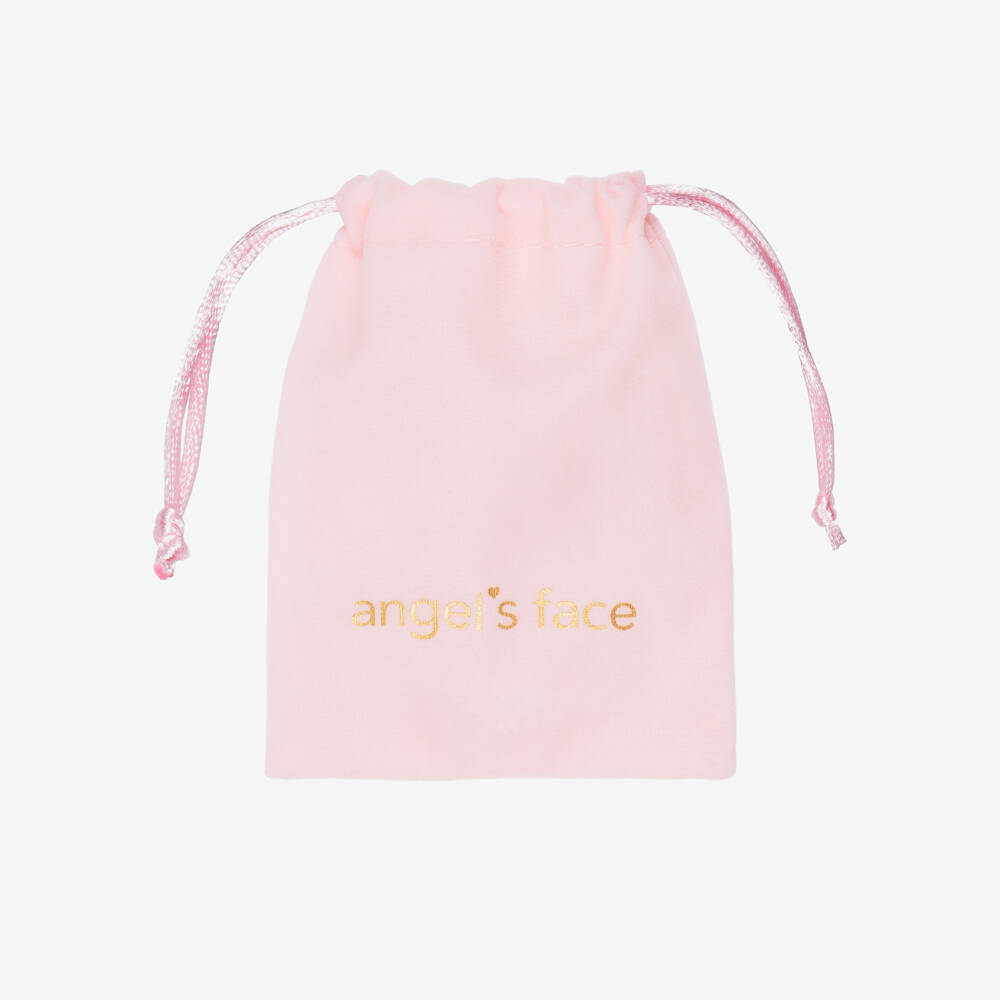 Angel's Face-Girls Gold Diamanté Embellished Bow Hair Clip (6cm) | Childrensalon