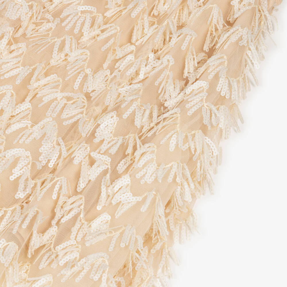 Angel's Face-Girls Ivory Sequin Tulle Dress | Childrensalon