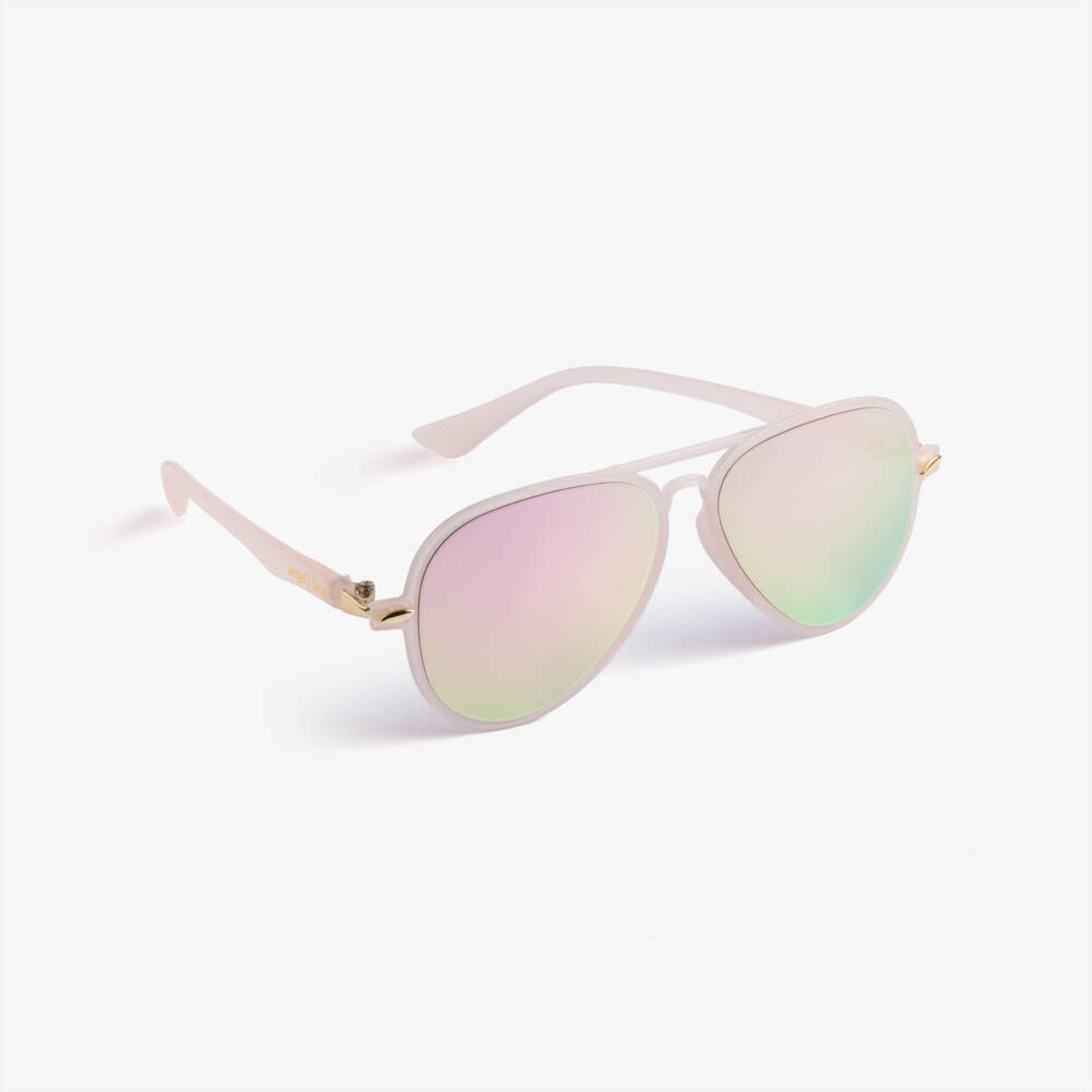 Angel's Face-Girls Light Pink Aviator Sunglasses (UV400) | Childrensalon