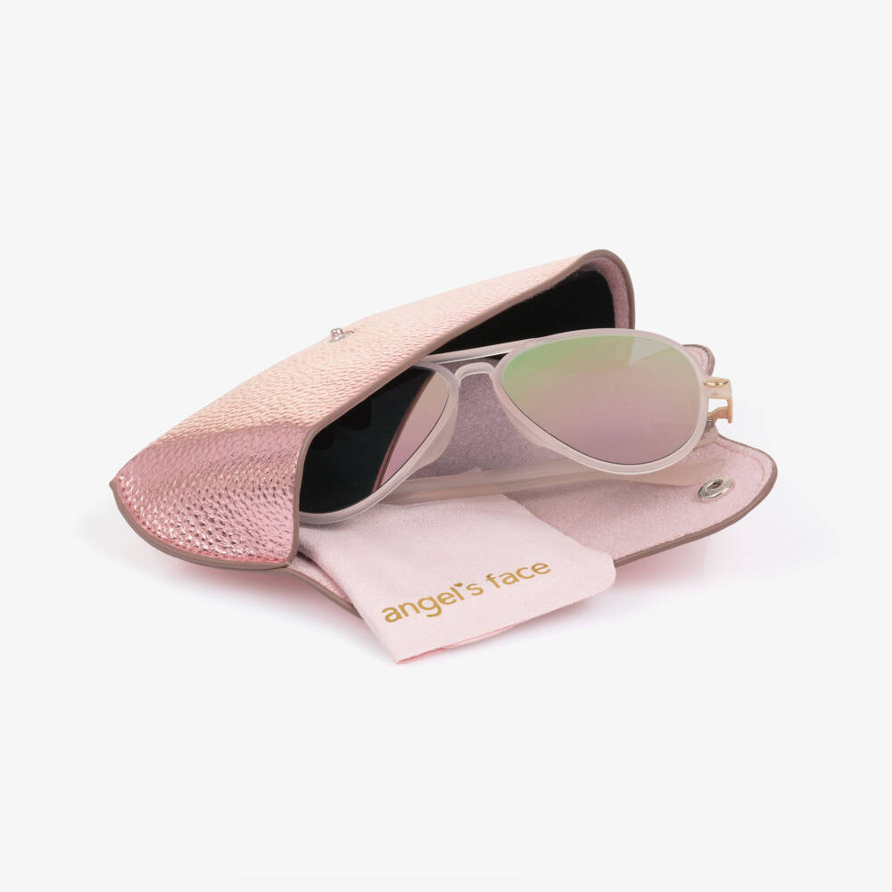 Angel's Face-Солнцезащитные очки авиатор розовые для девочек UV400 | Childrensalon