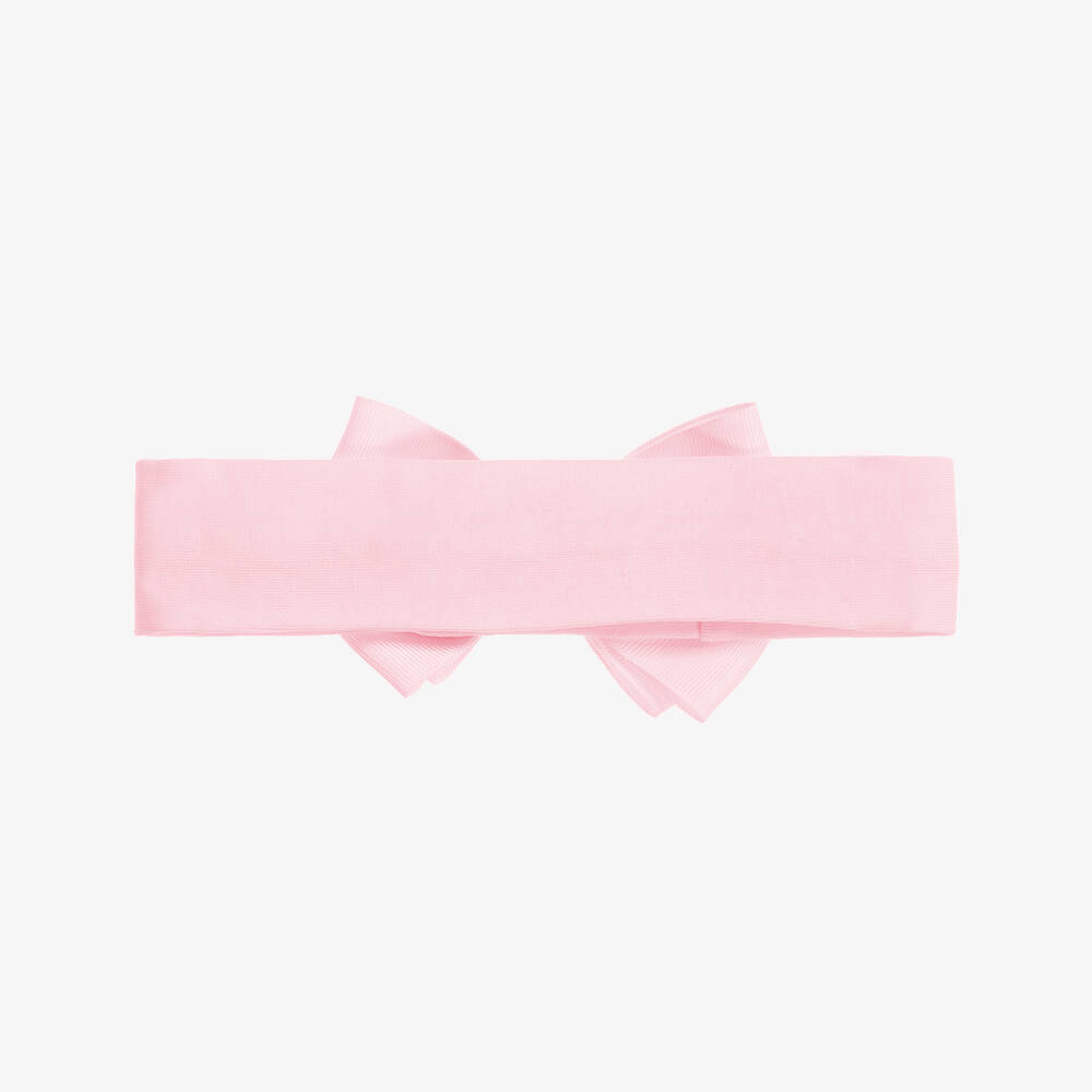 Angel's Face-Розовая повязка на голову с бантом для девочек | Childrensalon