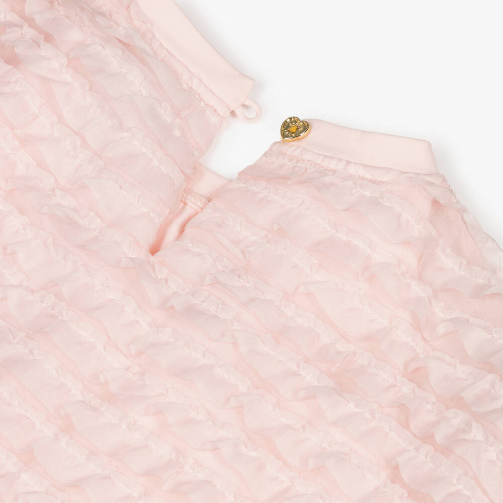 Angel's Face-Girls Pale Pink Chiffon Ruffle Shorts Set | Childrensalon