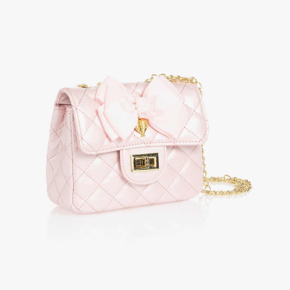 Angel's Face-حقيبة جلد صناعي لون زهري للبنات (16 سم) | Childrensalon