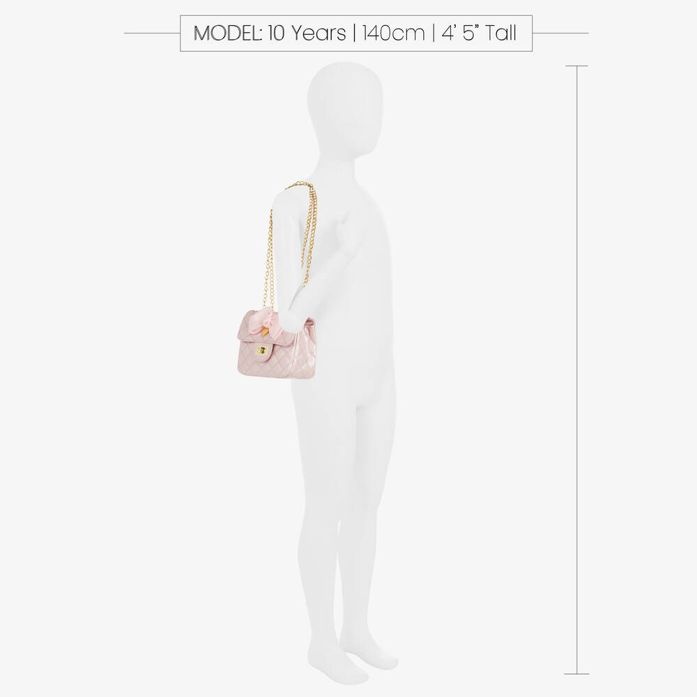 Angel's Face-حقيبة جلد صناعي لون زهري للبنات (16 سم) | Childrensalon