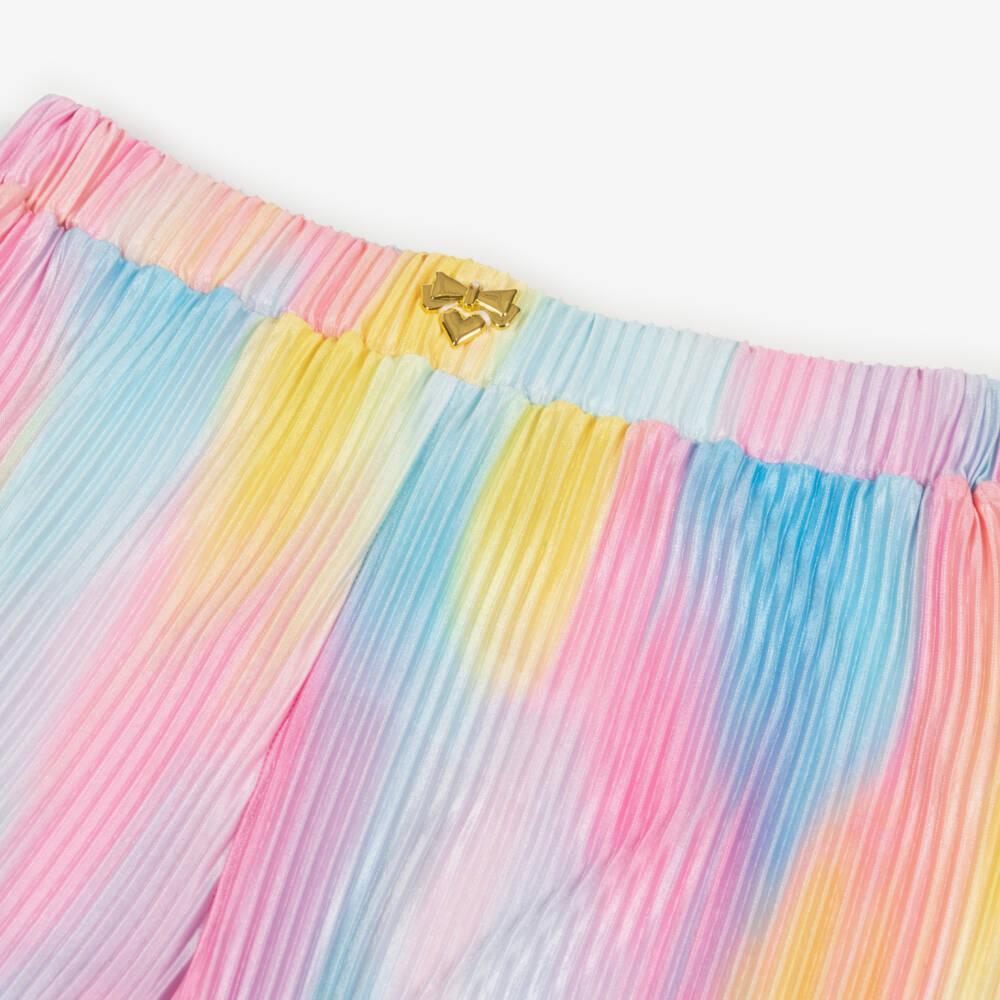 Angel's Face-Girls Pink Blue & Yellow Ombré Pleated Trousers | Childrensalon