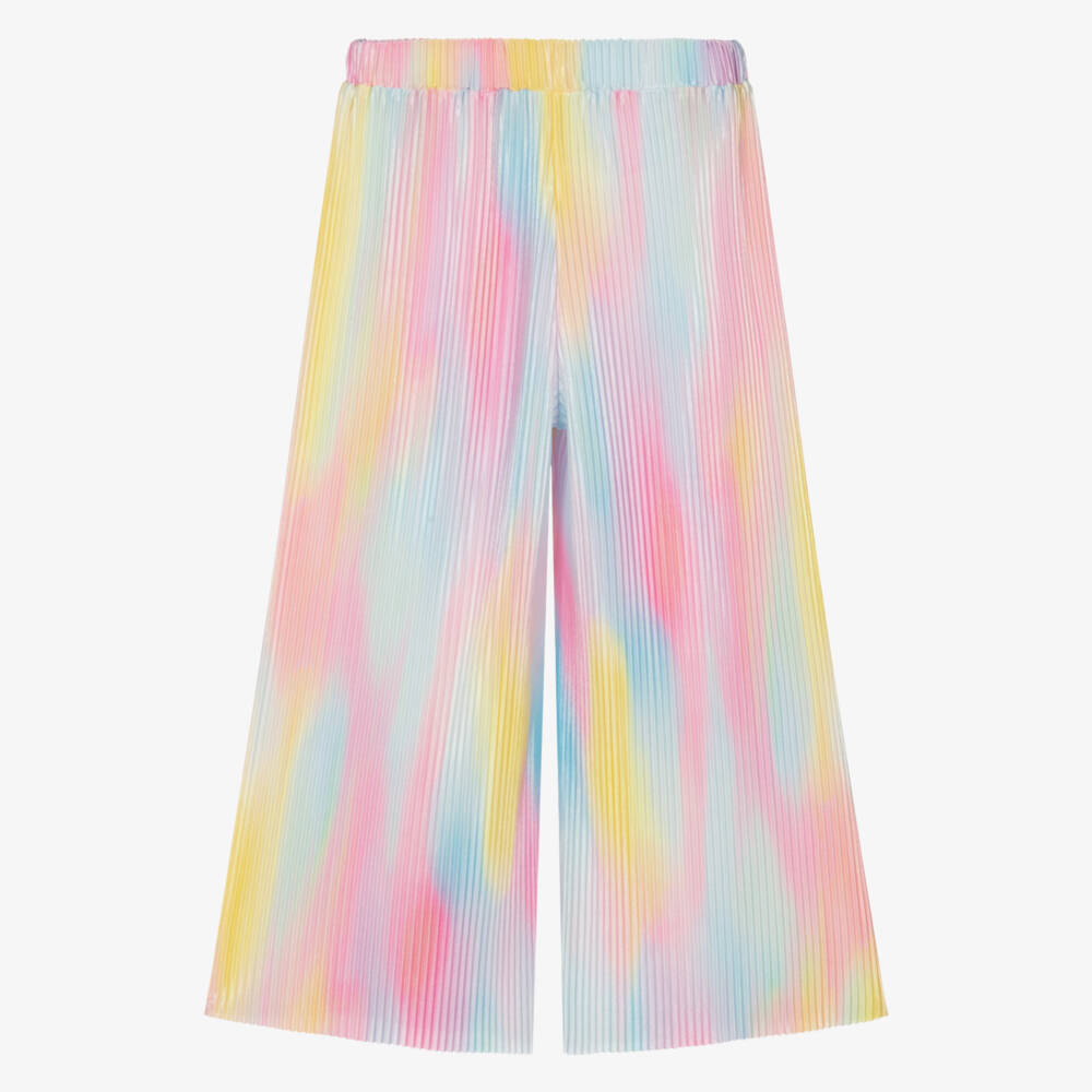 Angel's Face-Girls Pink Blue & Yellow Rainbow Pleated Trousers | Childrensalon