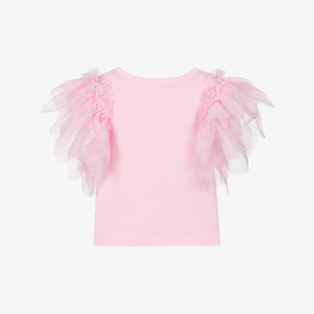 Angel's Face-Розовая хлопковая футболка на 1-й День рождения | Childrensalon