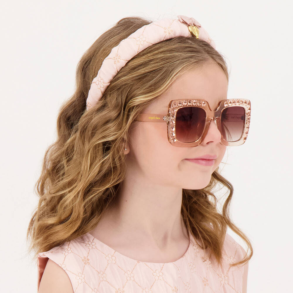 Angel's Face-Girls Pink Elton Sunglasses | Childrensalon