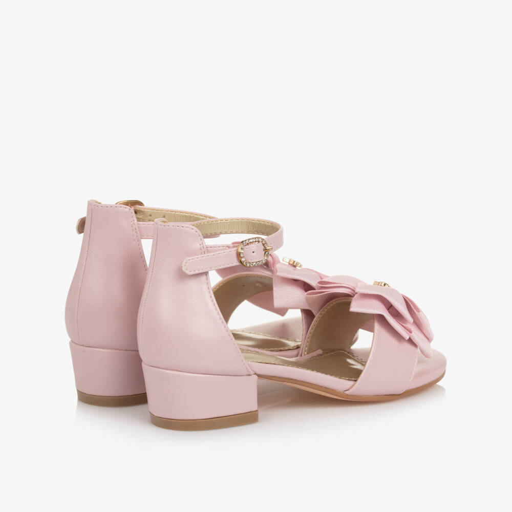 Angel's Face-Girls Pink Faux Leather Heeled Sandal | Childrensalon