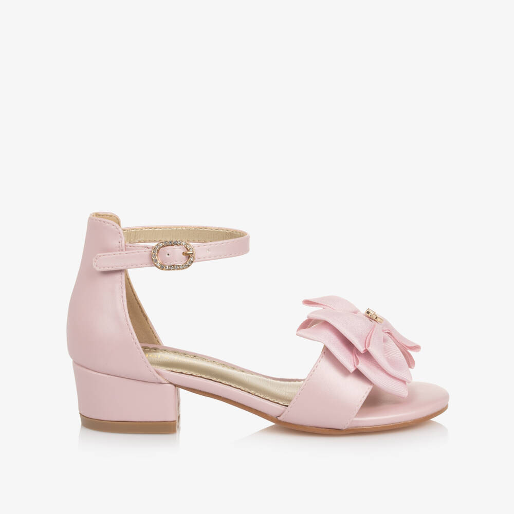 Angel's Face-Girls Pink Faux Leather Heeled Sandal | Childrensalon