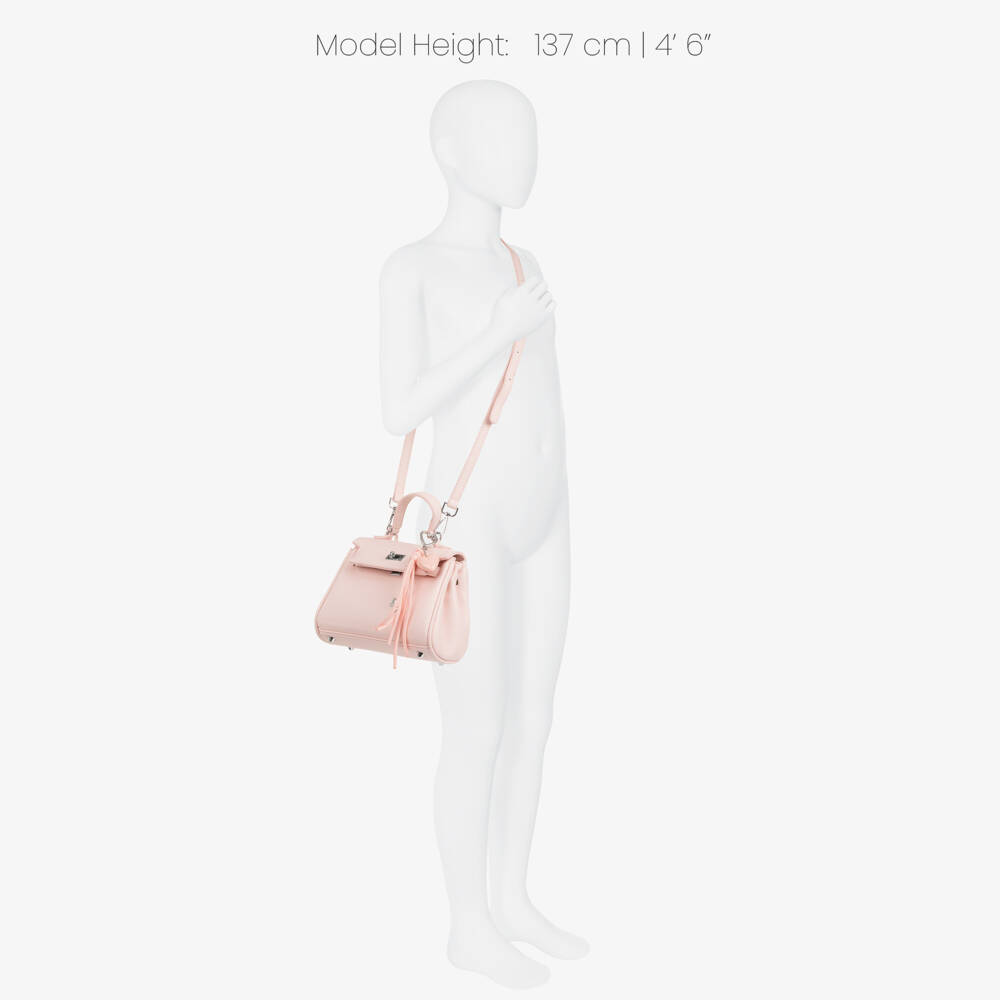 Angel's Face-Girls Pink Faux Leather Vicki Charm Bag (20cm) | Childrensalon