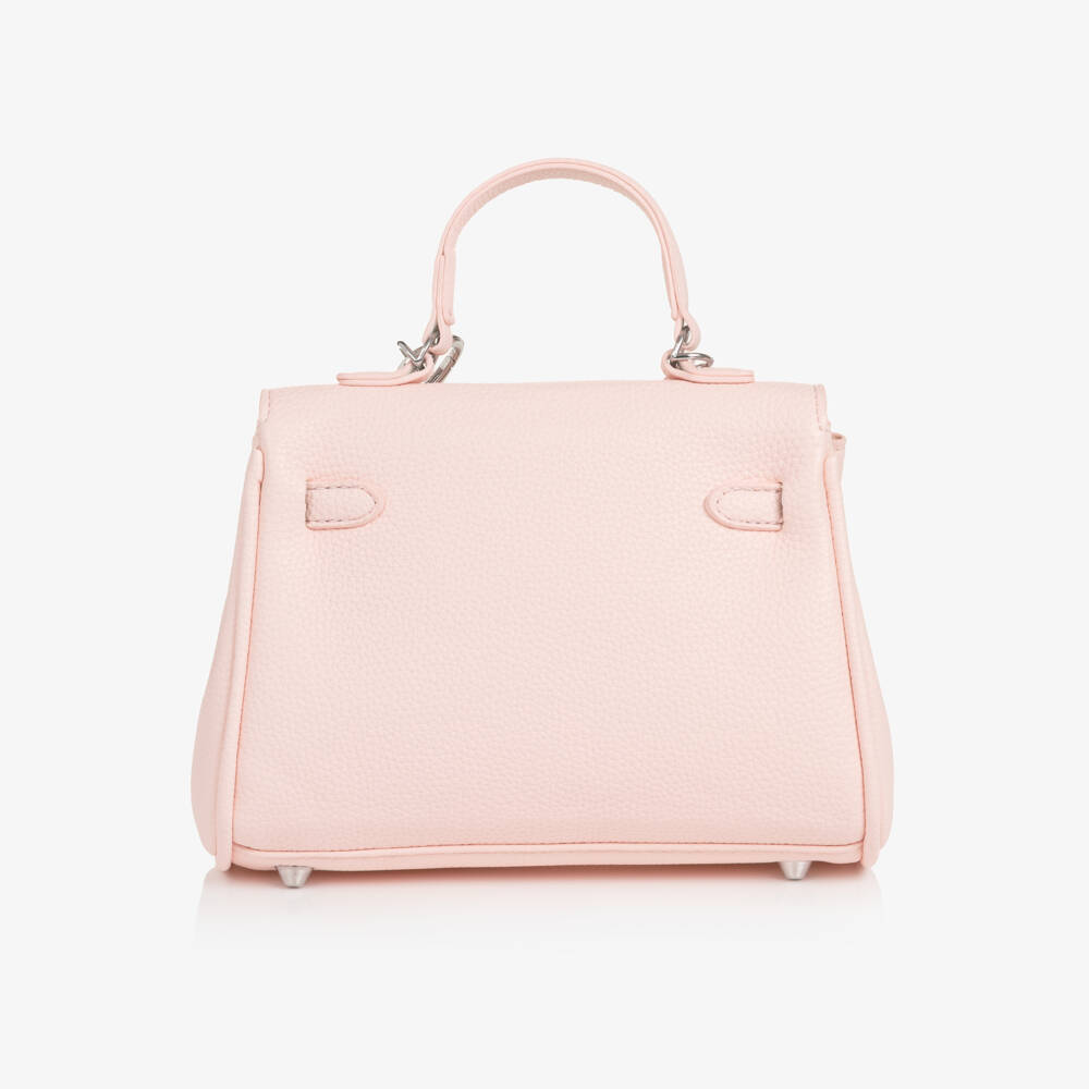Angel's Face-Girls Pink Faux Leather Vicki Charm Bag (20cm) | Childrensalon