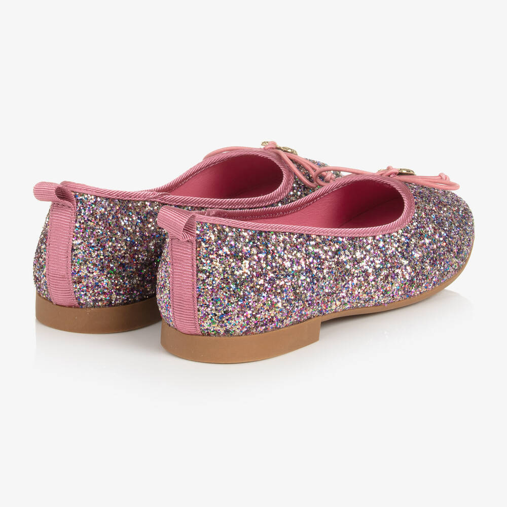 Angel's Face-Розовые балетки с блестками | Childrensalon