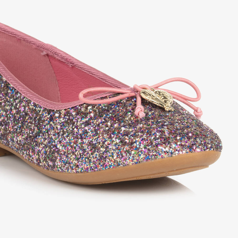 Angel's Face-Розовые балетки с блестками | Childrensalon