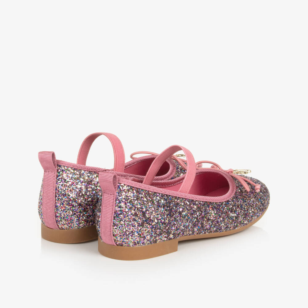 Angel's Face-Girls Pink Glittery Ballerina Shoes | Childrensalon
