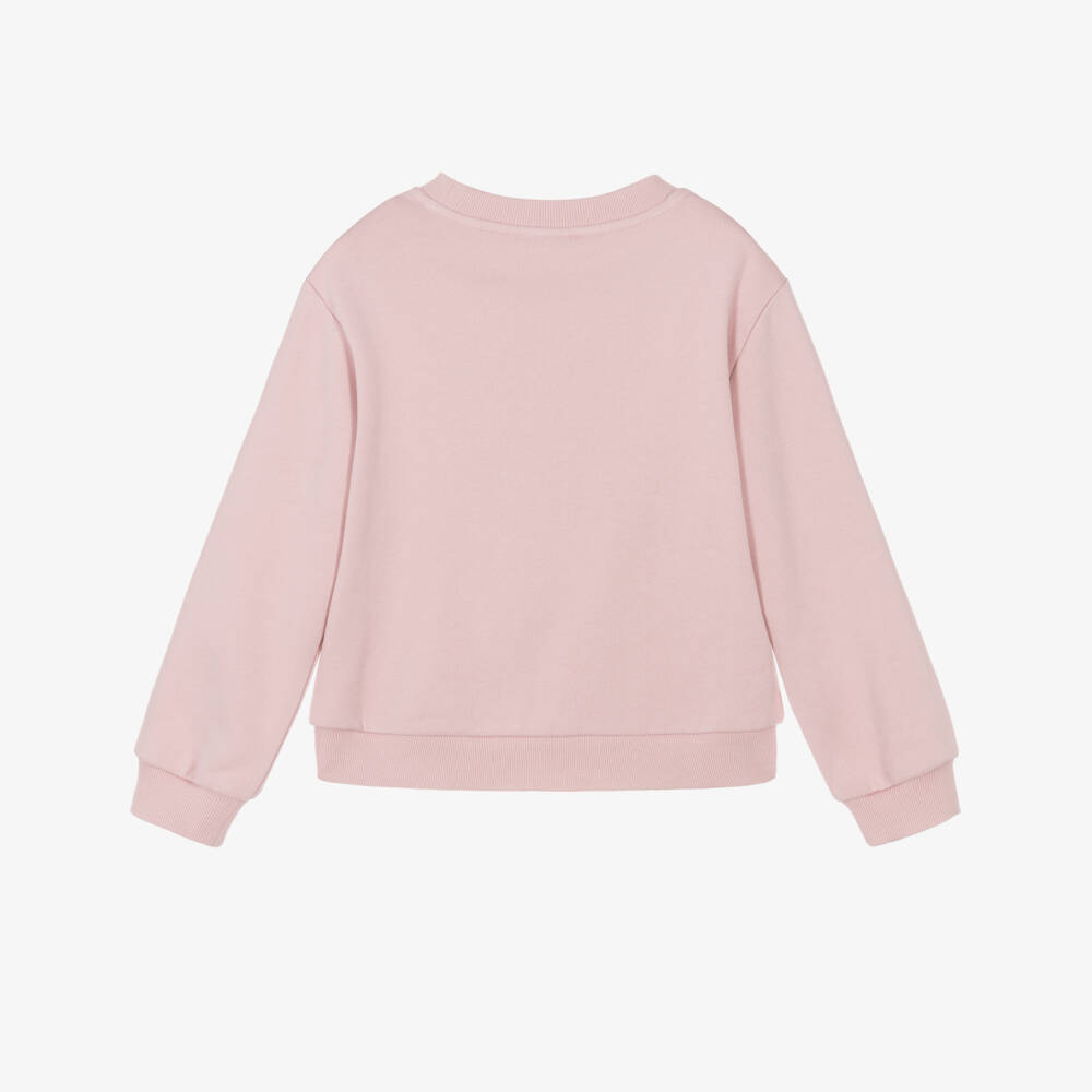 Angel's Face-Girls Pink Miley Sweatshirt with Pony Club Embroidery | Childrensalon