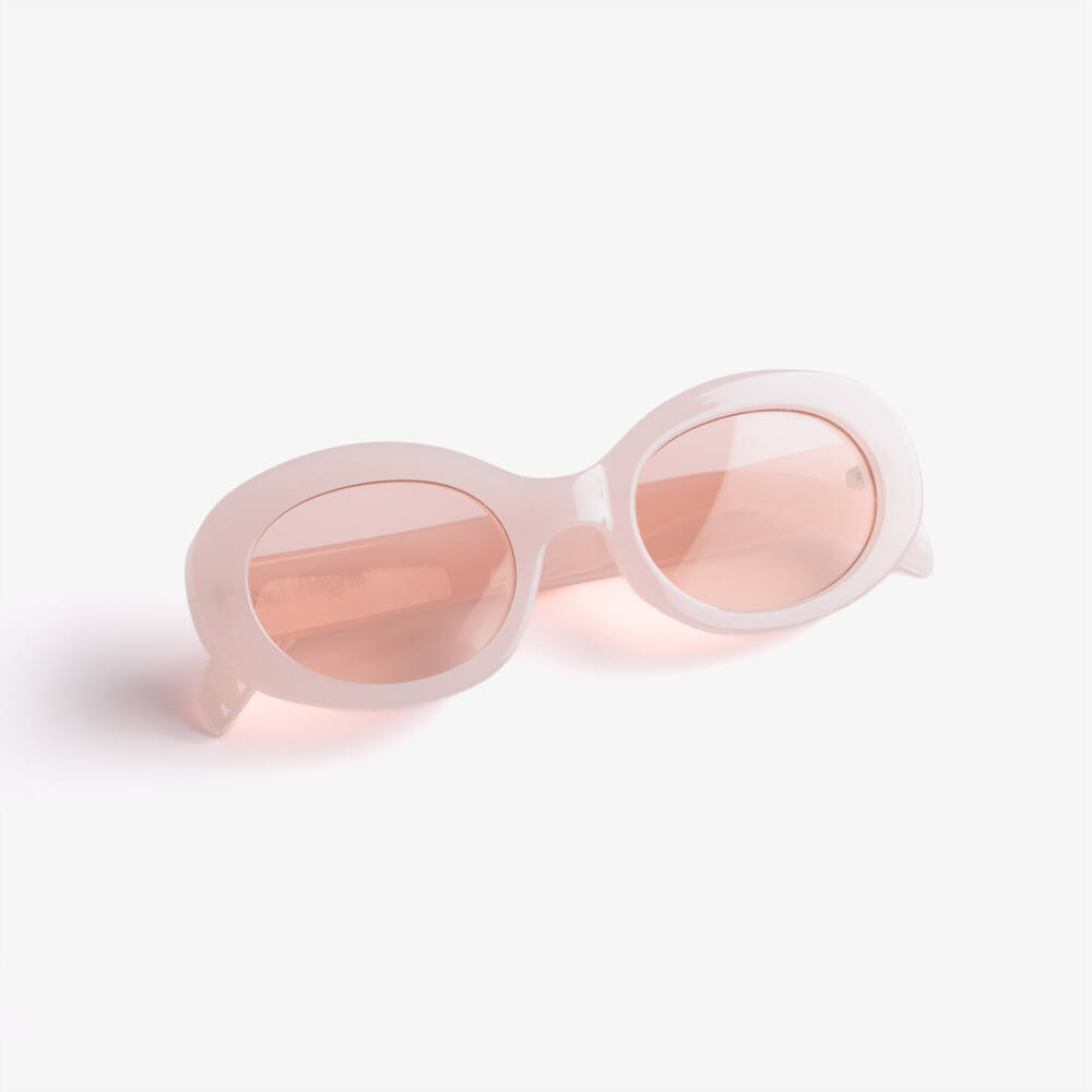 Angel's Face-Girls Pink Oval Sunglasses (UV400) | Childrensalon