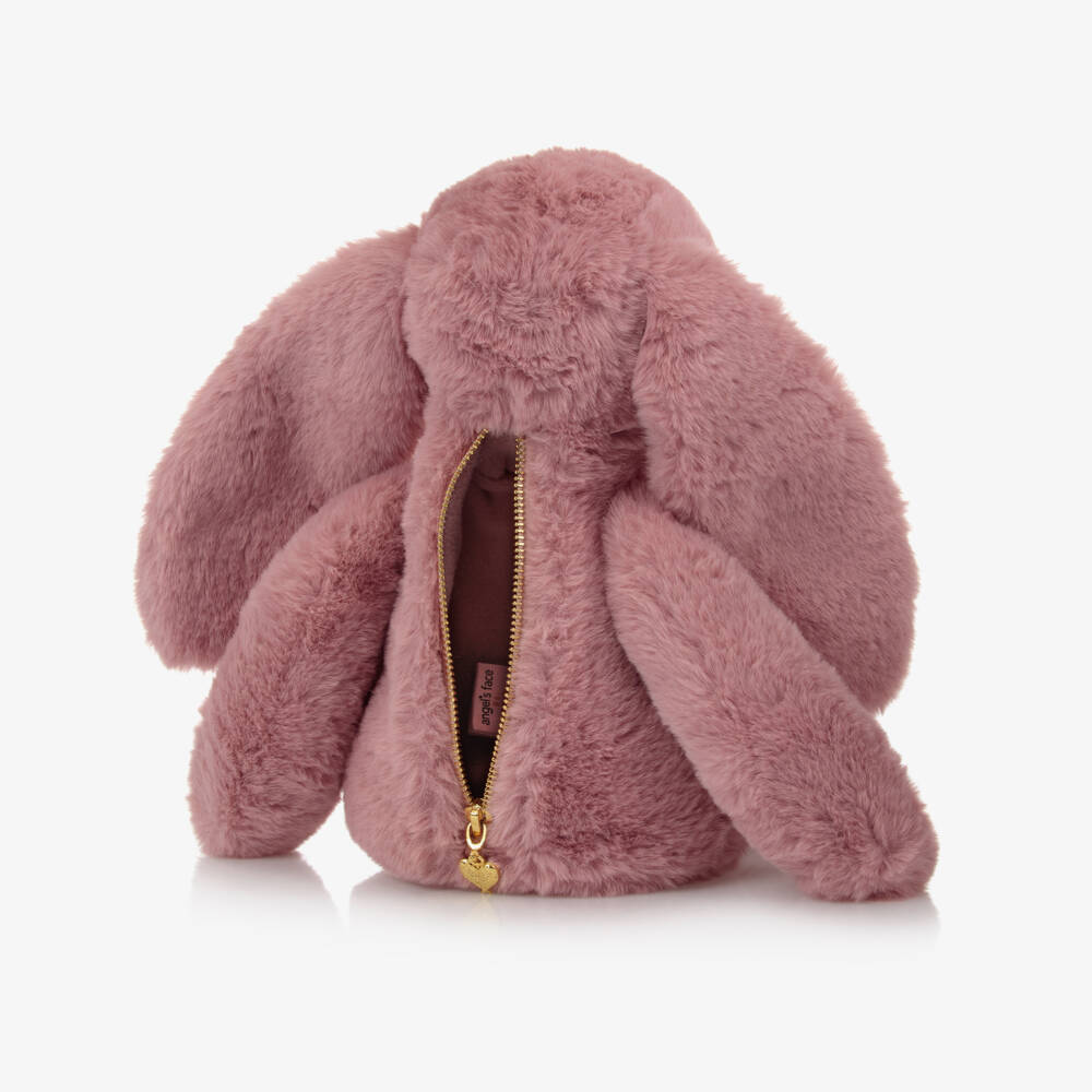 Angel's Face-Girls Pink Plush Bunny Bag (41cm) | Childrensalon