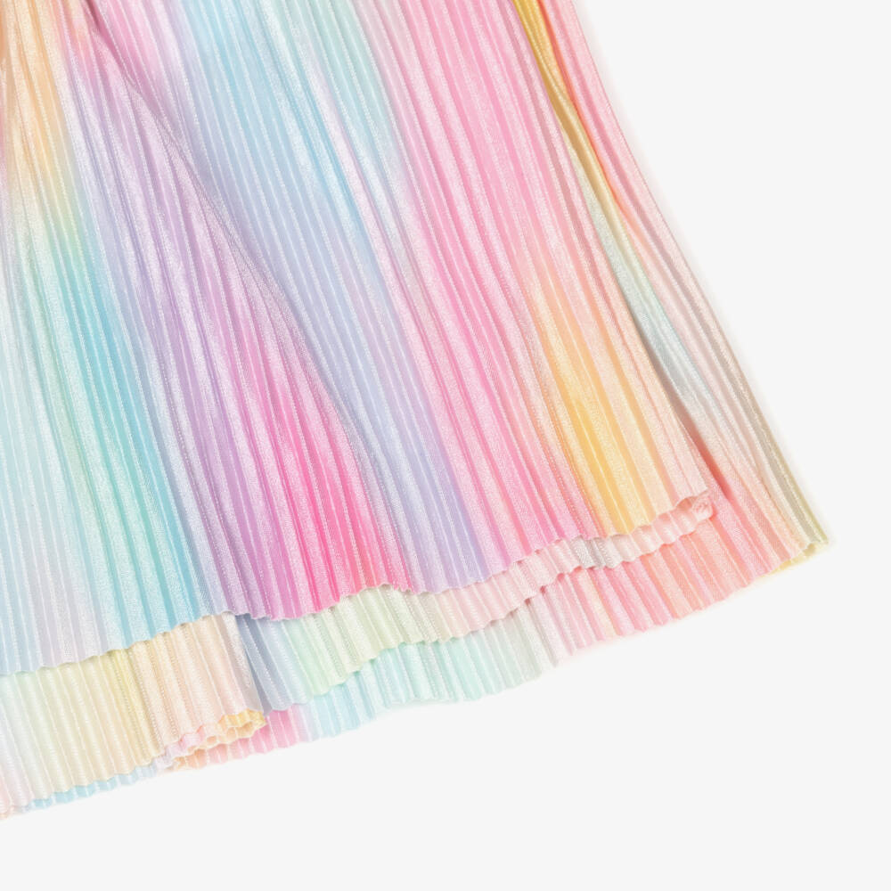 Angel's Face-Girls Pink Rainbow Plissé Shorts Set | Childrensalon