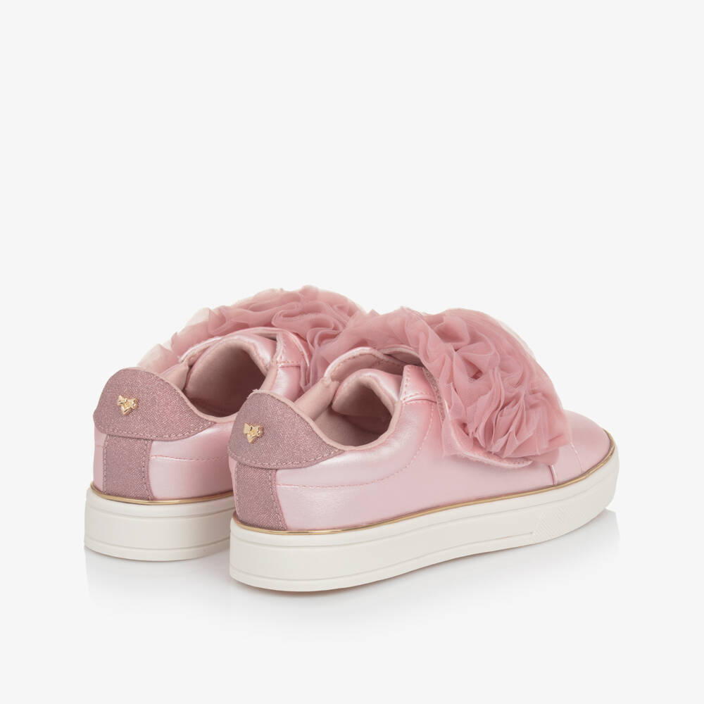 Angel's Face-Girls Pink Ruffle Trainers | Childrensalon