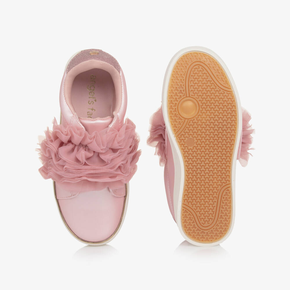 Angel's Face-Girls Pink Ruffle Trainers | Childrensalon