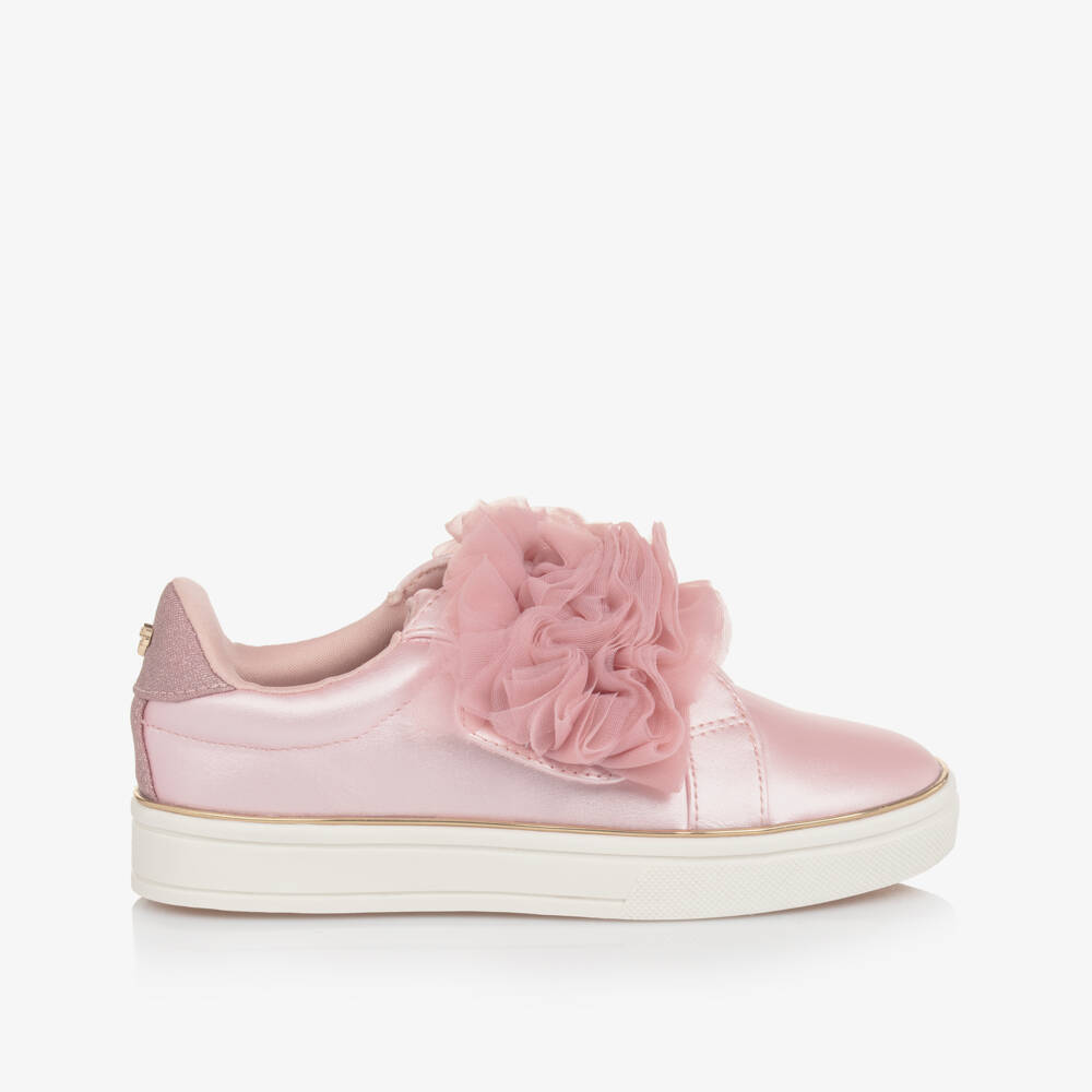 Angel's Face-Girls Pink Ruffle Trainers | Childrensalon