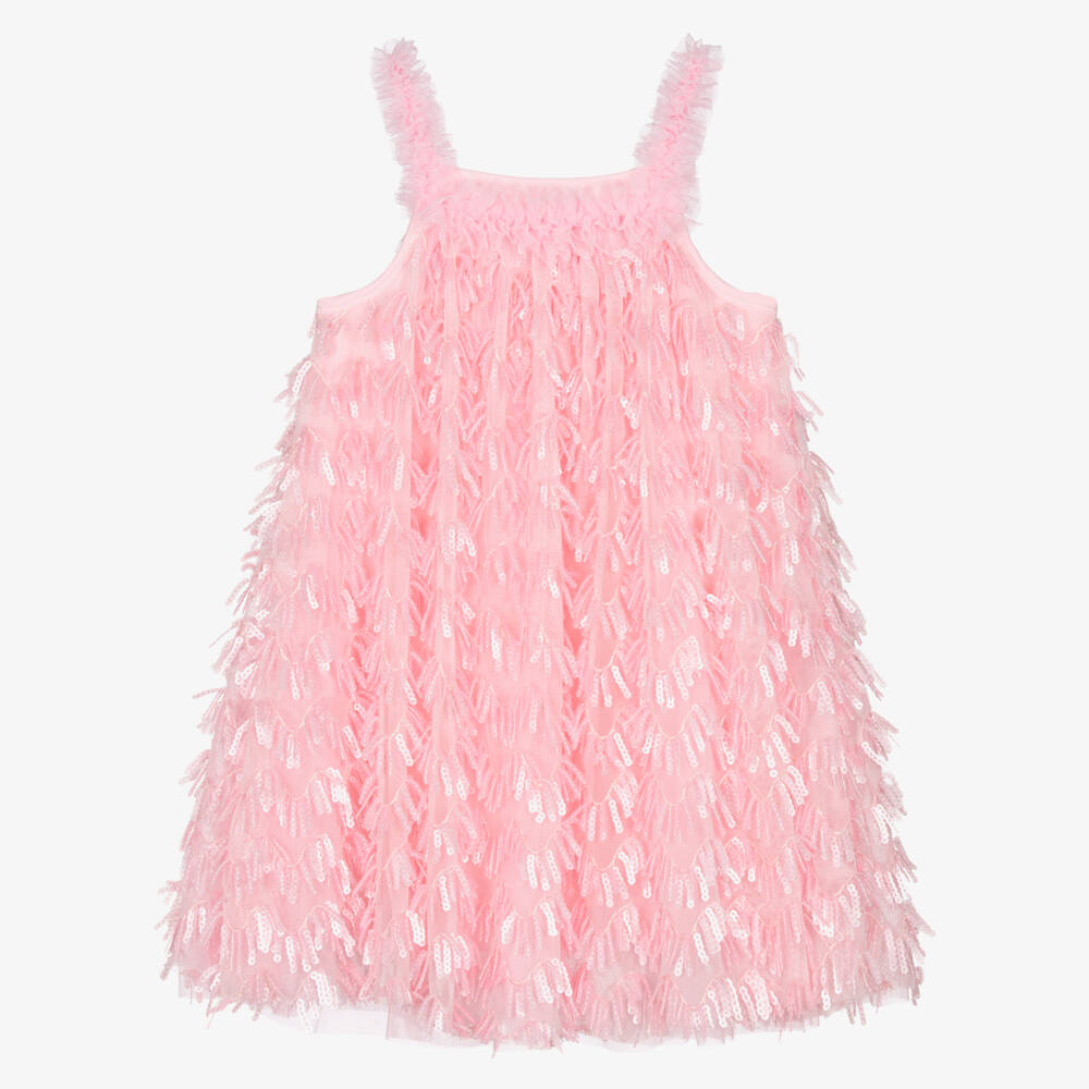 Angel's Face-Girls Pink Sequin & Tulle Dress | Childrensalon