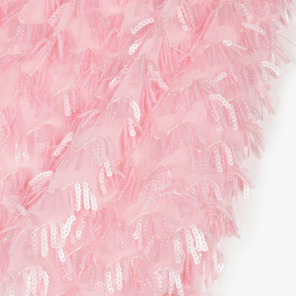 Angel's Face-Girls Pink Sequin Tulle Dress | Childrensalon