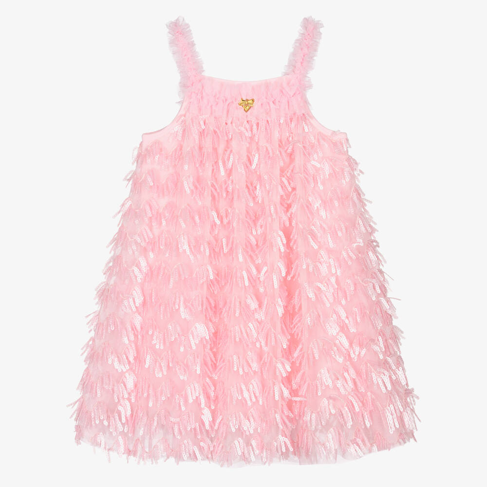 Angel's Face-Girls Pink Sequin & Tulle Dress | Childrensalon