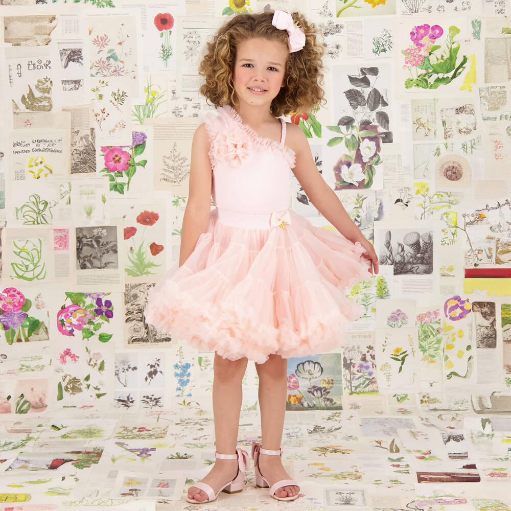 Angel's Face-تنورة توتو تول لون زهري فاتح | Childrensalon