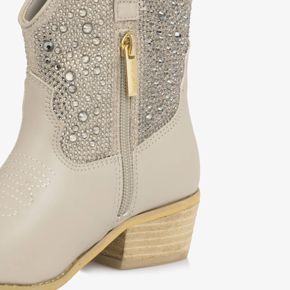 Angel's Face-Ковбойские сапоги из искусственной кожи с кристаллами для девочек | Childrensalon