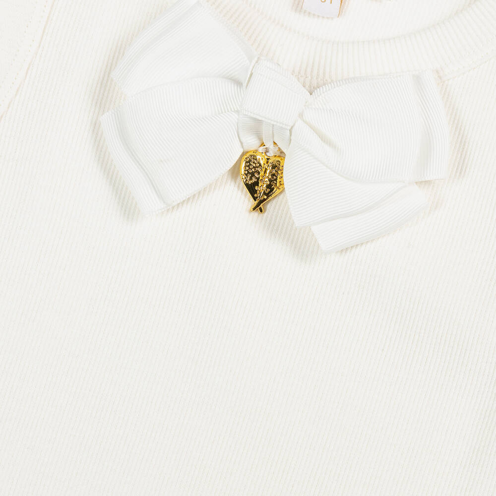 Angel's Face-Girls White Cotton Sleeveless Top | Childrensalon
