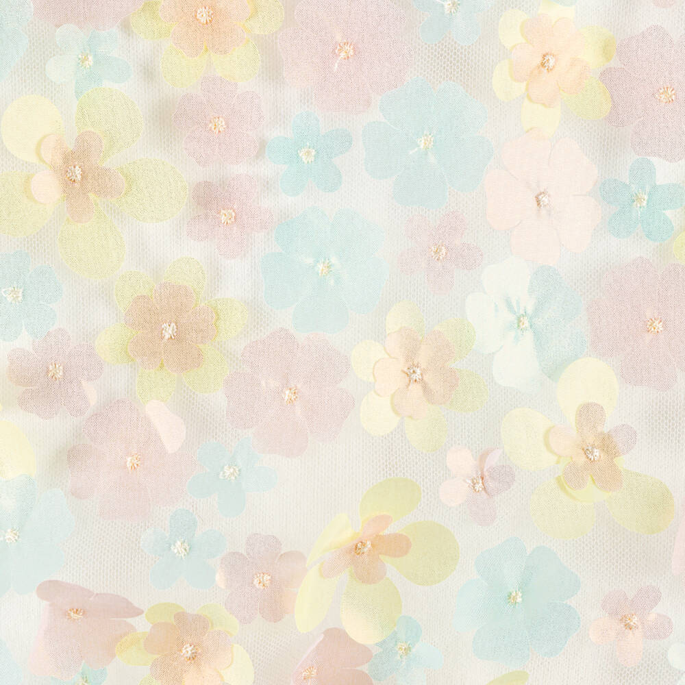 Angel's Face-توب بدون أكمام مزين بورود لون أبيض للبنات | Childrensalon