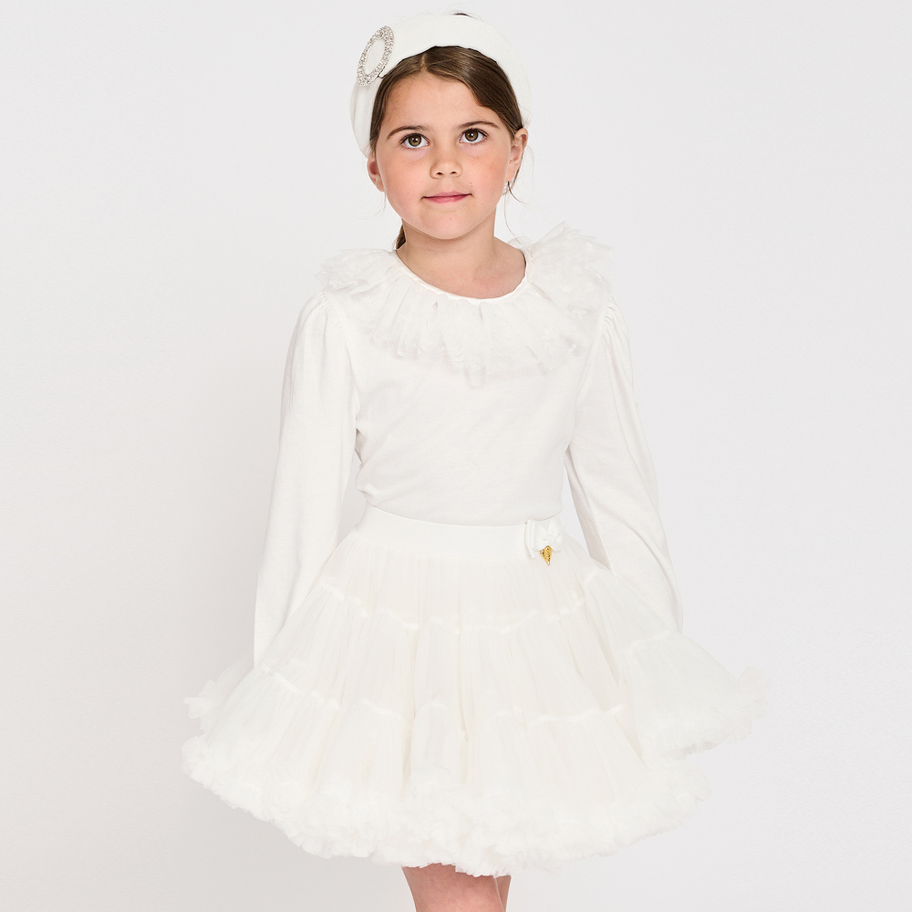 Angel's Face-Girls White Tutu Skirt | Childrensalon