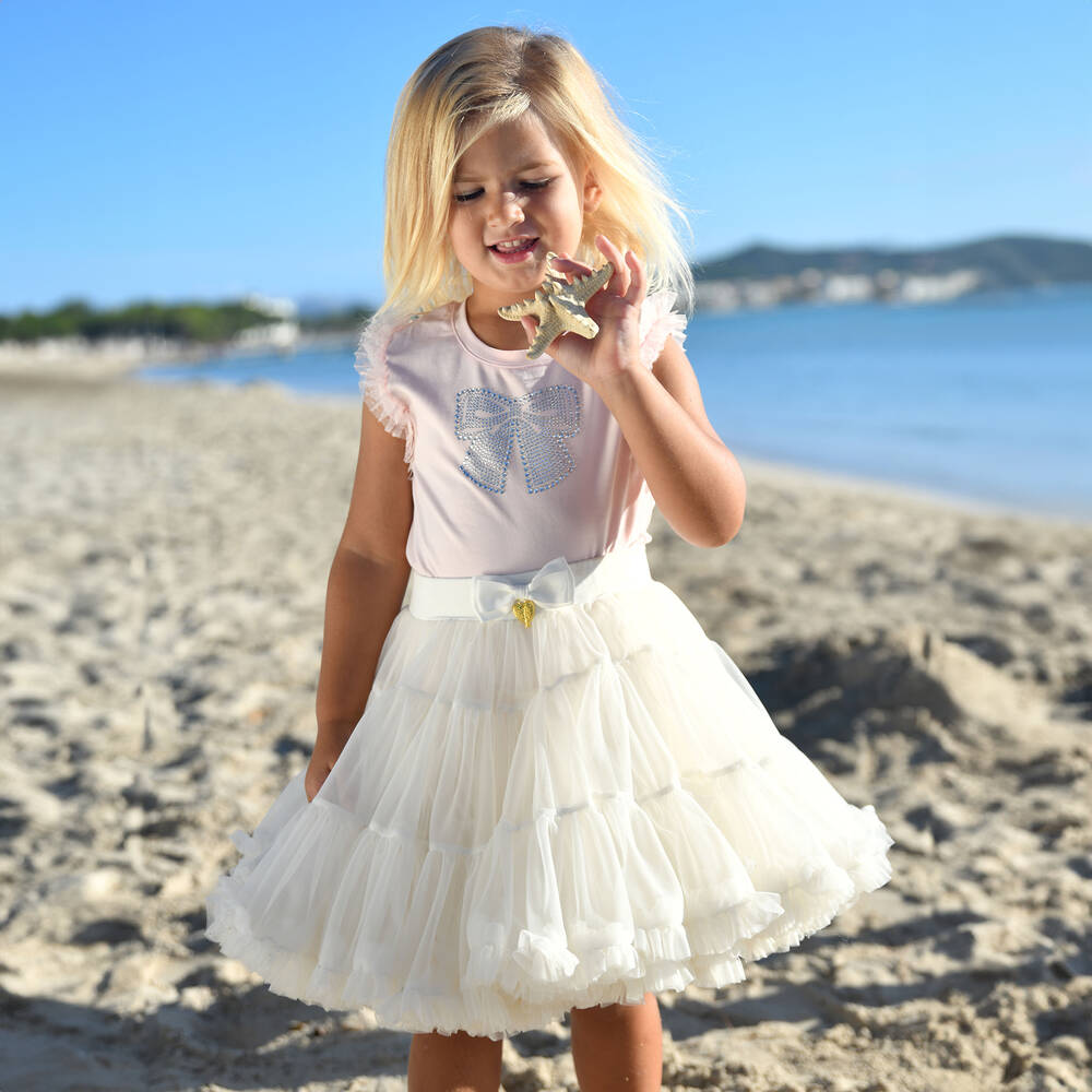 Angel's Face-Girls White Tutu Skirt | Childrensalon