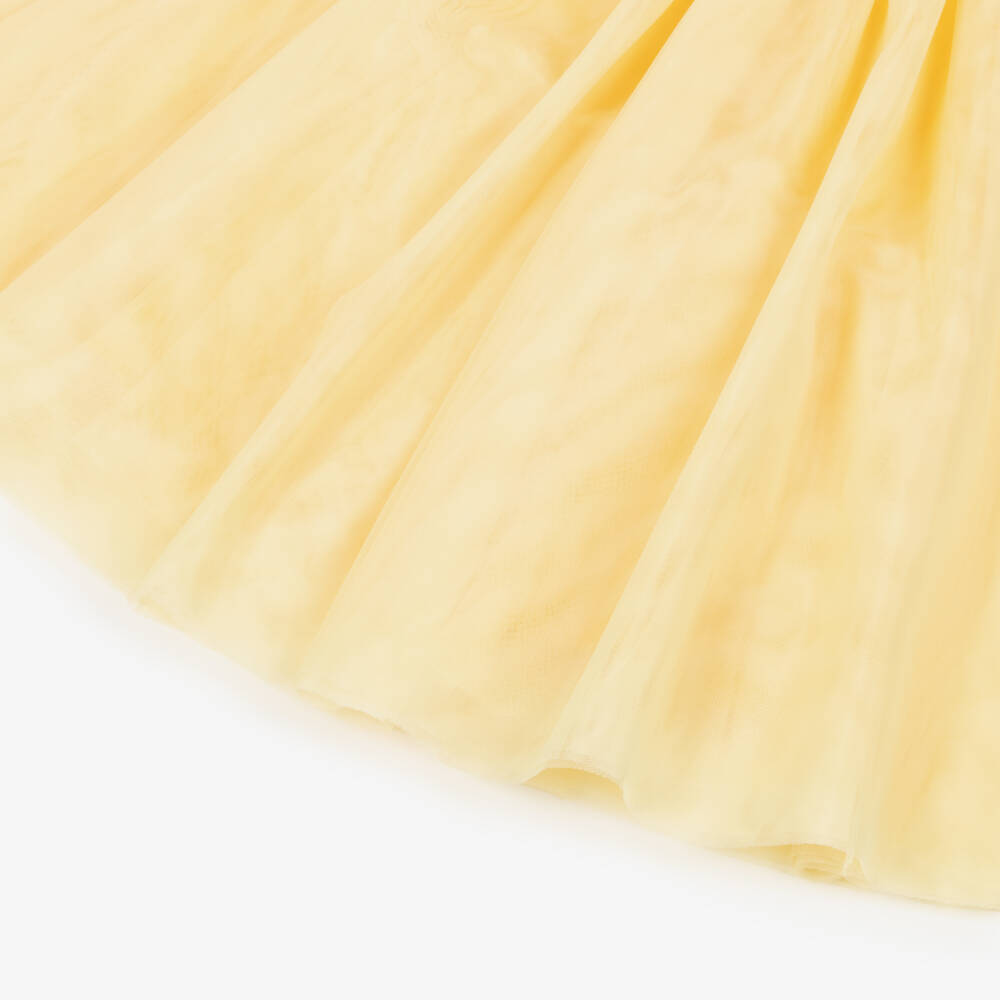 Angel's Face-Girls Yellow Tweed & Tulle Dress | Childrensalon