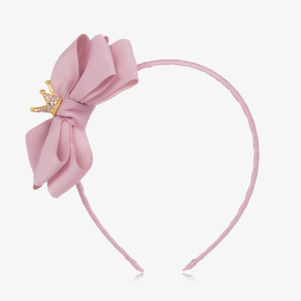Angel's Face-Pink Crown Hairband  | Childrensalon