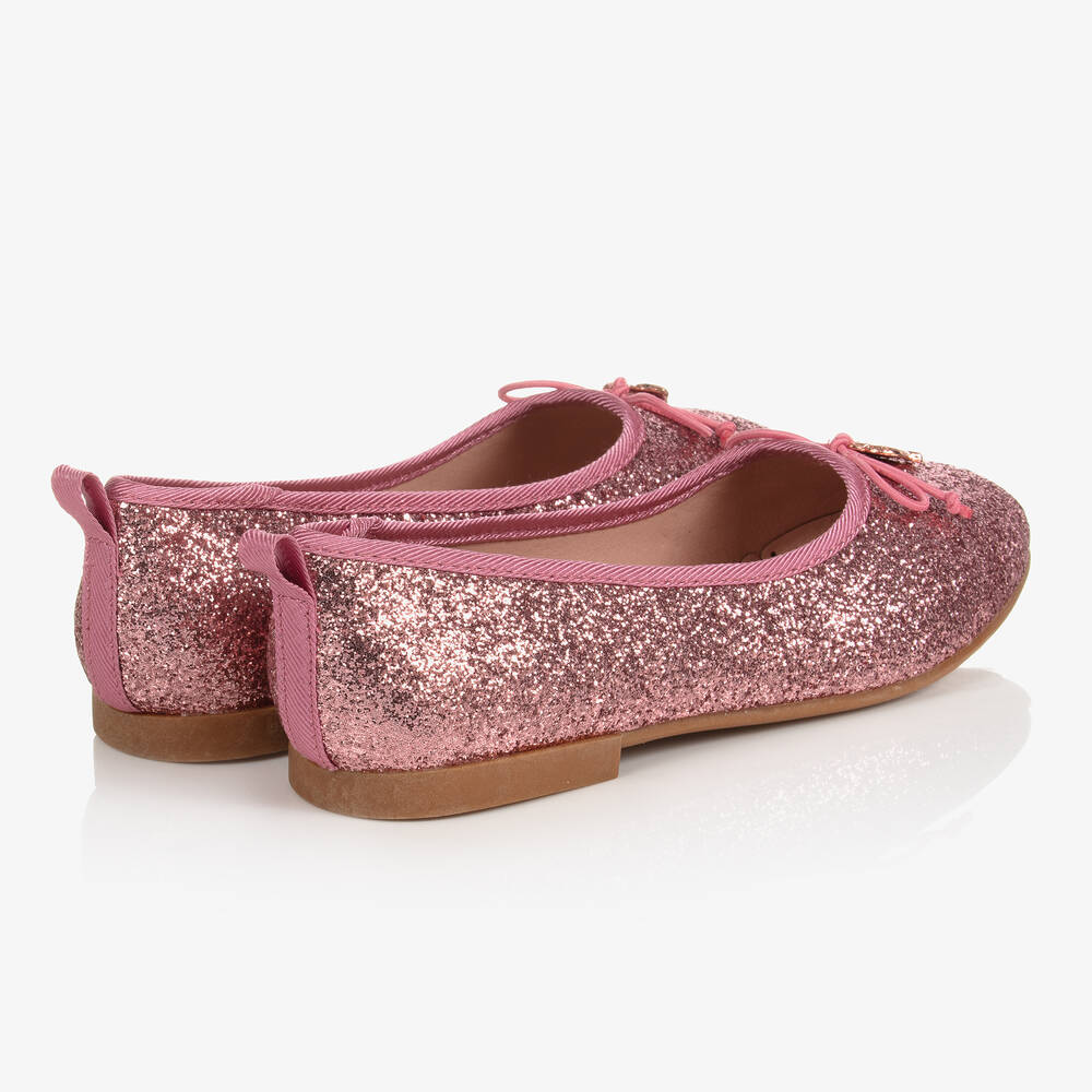 Angel's Face-Розовые балетки с блестками | Childrensalon