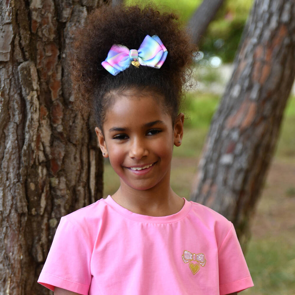 Angel's Face-مشبك للشعر بطبعة قوس قزح (13سم) | Childrensalon