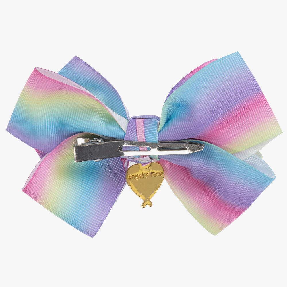 Angel's Face-مشبك للشعر بطبعة قوس قزح (13سم) | Childrensalon