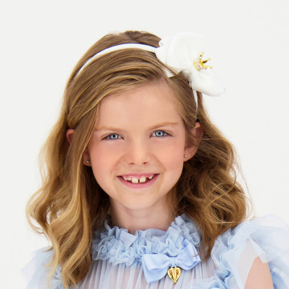 Angel's Face-White Crown Hairband | Childrensalon
