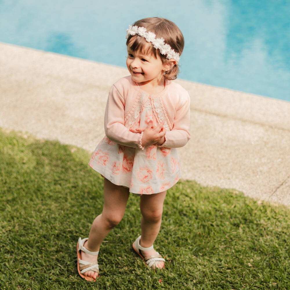Artesanía Granlei-Baby Girls Ivory Flower Headband | Childrensalon
