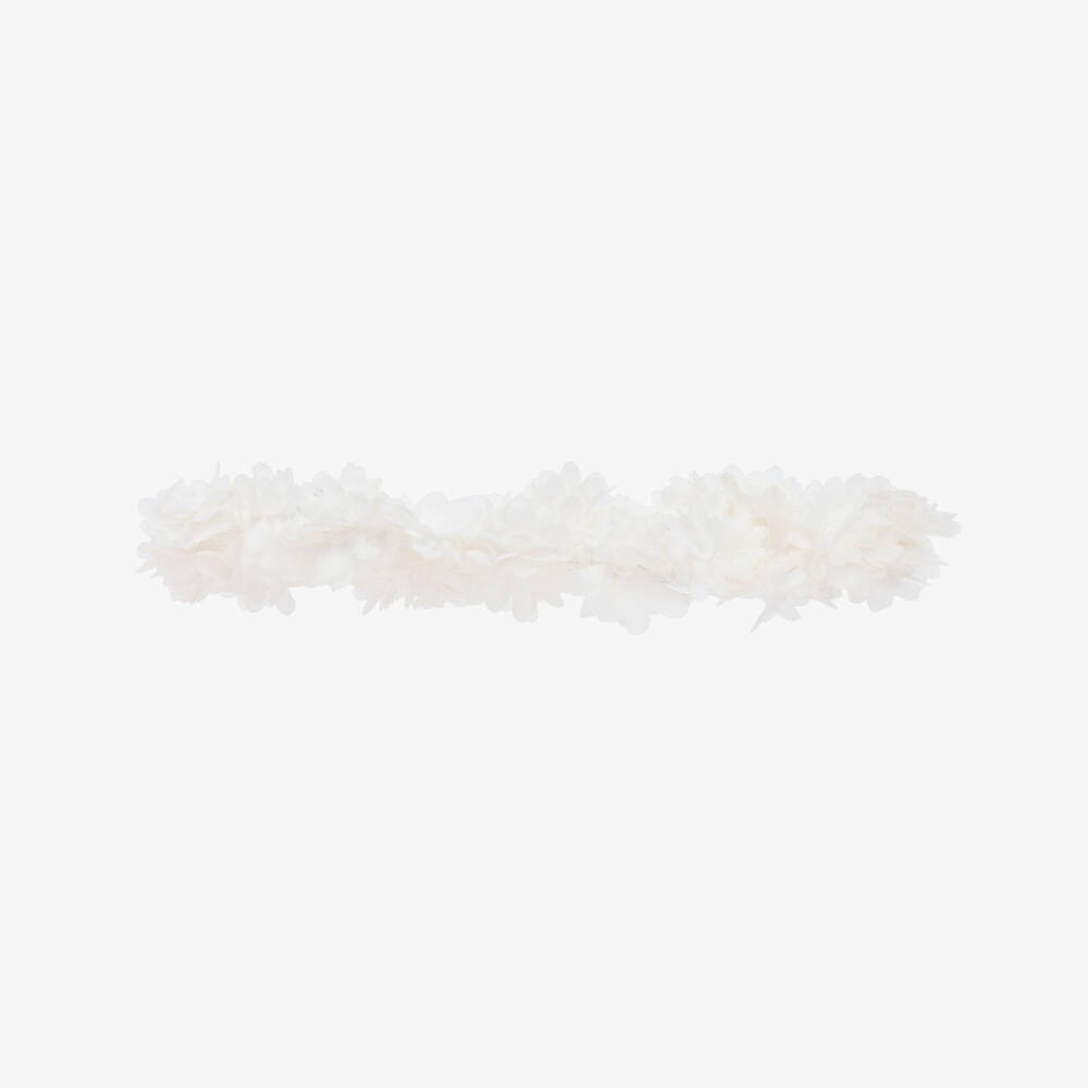 Artesanía Granlei-Baby Girls Ivory Flower Headband | Childrensalon