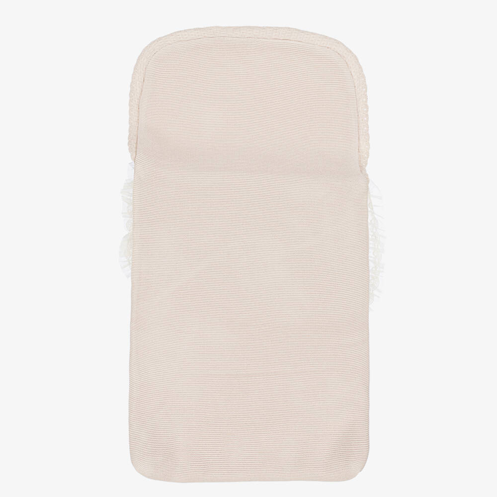 Artesanía Granlei-بيبي نيست بحافة دانتيل محبوك لون بيج (70 سم) | Childrensalon