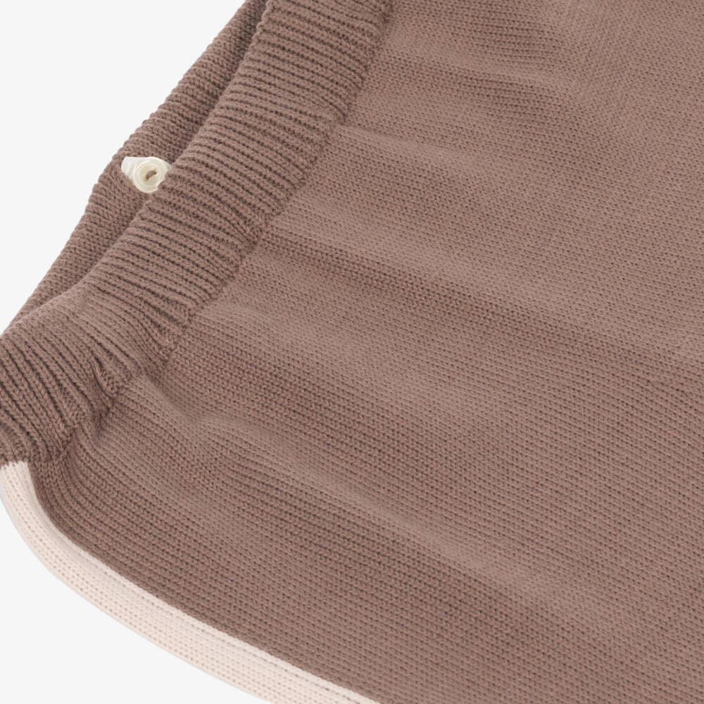 Artesanía Granlei-Boys Brown & Blue Knitted Tracksuit | Childrensalon