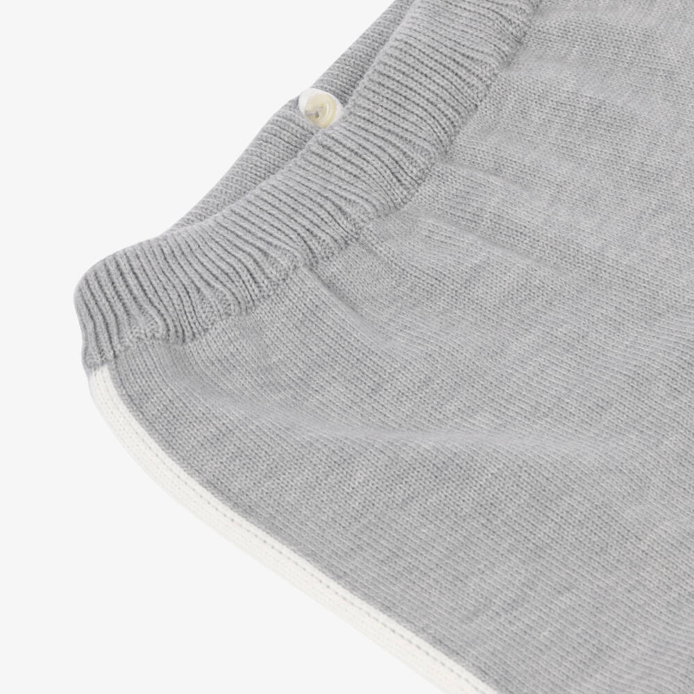 Artesanía Granlei-Boys Grey & Blue Knitted Tracksuit | Childrensalon