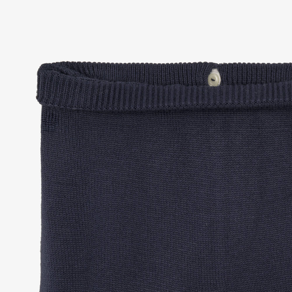 Artesanía Granlei-Boys Navy Blue Knitted Fair Isle Trouser Set | Childrensalon