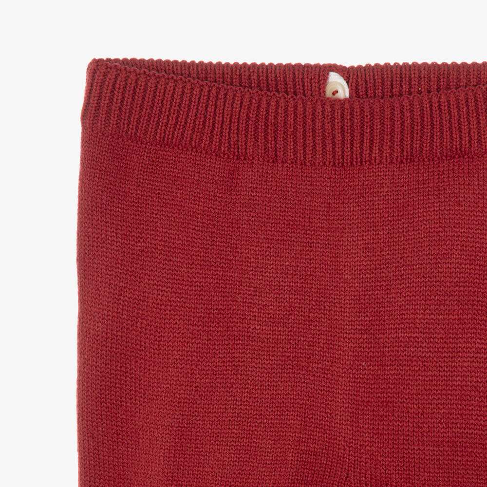 Artesanía Granlei-Boys Red Fair Isle Knit Trouser Set | Childrensalon