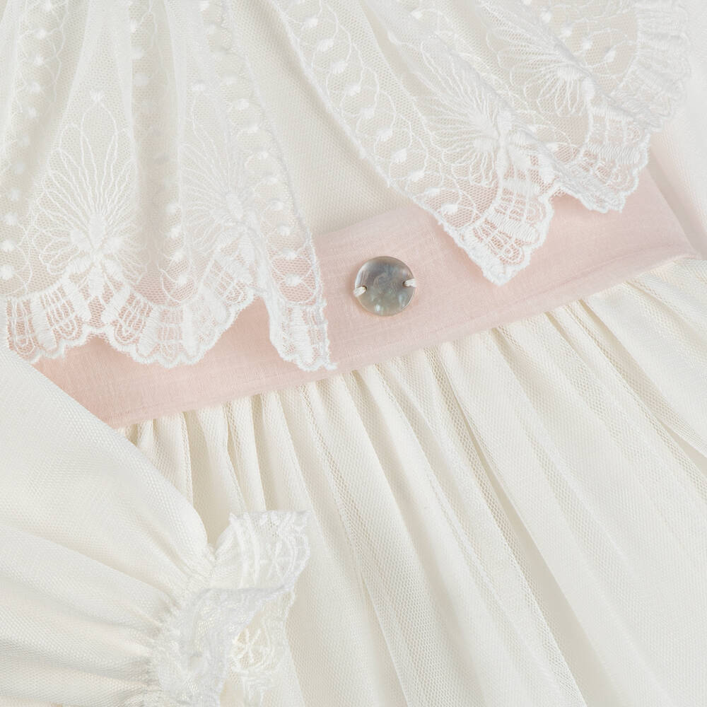 Artesanía Granlei-Girls Ivory Ceremony Gown | Childrensalon